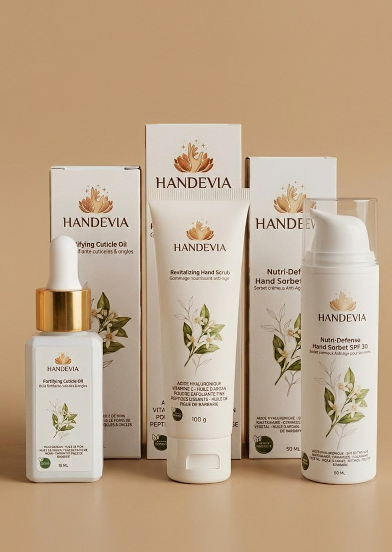 Pack Soin Complet HANDEVIA – Des Mains Sublimées au Quotidien